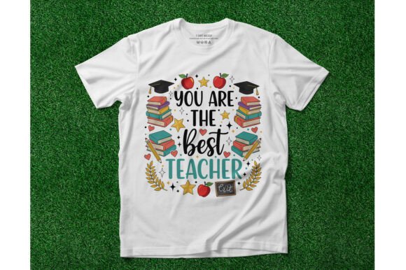 Best Teacher Colorful Design Graphics