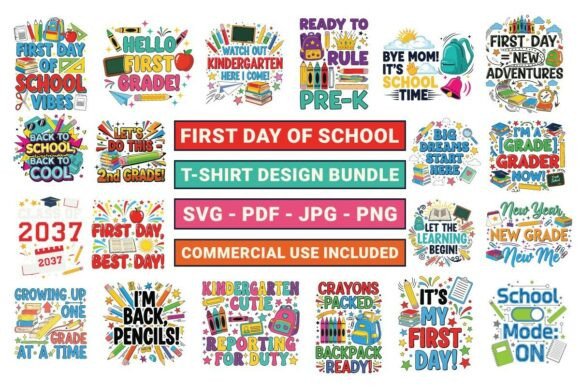 First Day of School Design Bundle