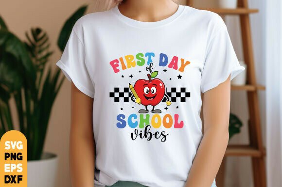 First Day of School Vibes Svg Png