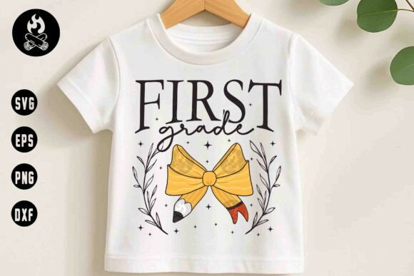 First Grade SVG: Graphics for T-Shirt Designs