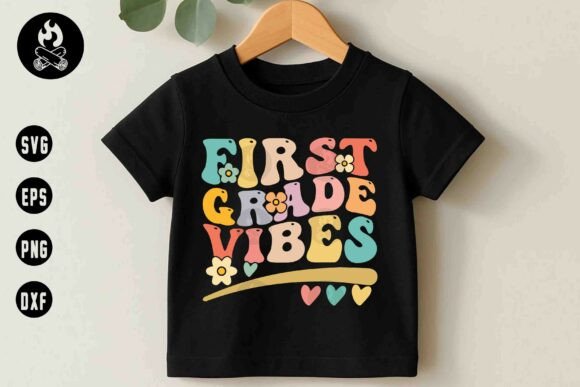 First Grade Vibes SVG Retro Style