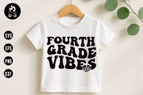Fourth Grade Vibes SVG Retro Style Graphics