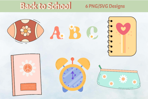 Groovy School Set: Graphics and Crafts with a Retro Vibe
