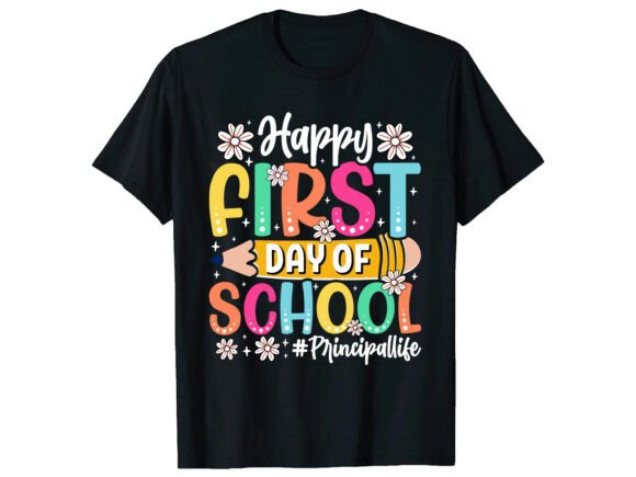 Happy First Day of School SVG T-Shirt Graphics