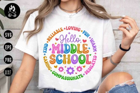 Hello Middle School SVG, Classroom Svg
