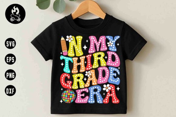 In My Third Grade Era SVG, Teacher Disco Graphics