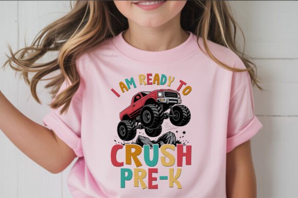 Monster Truck Pre-K School Art Graphics